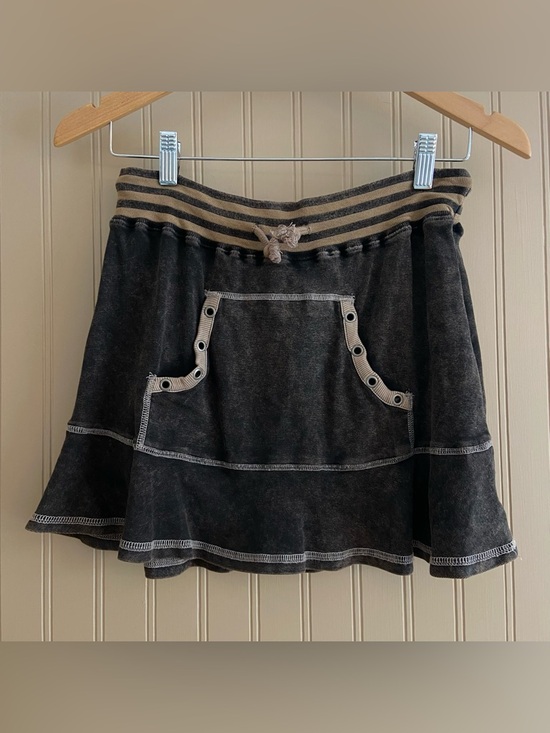 Jaded London Dresses & Skirts - Jaded London 100% Cotton Y2K Sweatshirt Style Skirt Women’s 8